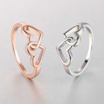 Heart to Heart Rose Gold Ring for Women