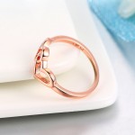 Heart to Heart Rose Gold Ring for Women