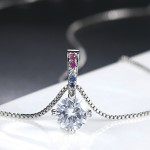 Classic Rose Gold Zircon Pendant Necklace