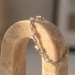 Light Luxury Blue Zircon Bracelet for Women Silver Color Elegant Hand Chain Jewelry