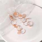 Hollow Out String Circle Drop Earrings for Women - 5 Styles