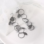 Hollow Out String Circle Drop Earrings for Women - 5 Styles