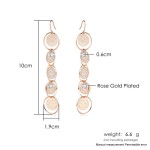 Hollow Out String Circle Drop Earrings for Women - 5 Styles
