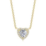 Cubic Zirconia Rose Gold Pendant Necklace for Women