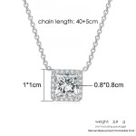 Cubic Zirconia Rose Gold Pendant Necklace for Women