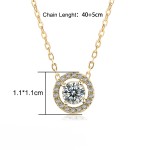 Cubic Zirconia Rose Gold Pendant Necklace for Women