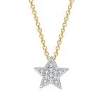 Cubic Zirconia Rose Gold Pendant Necklace for Women