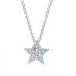 Cubic Zirconia Rose Gold Pendant Necklace for Women