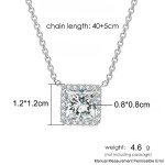Cubic Zirconia Rose Gold Pendant Necklace for Women