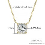 Cubic Zirconia Rose Gold Pendant Necklace for Women