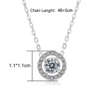 Cubic Zirconia Rose Gold Pendant Necklace for Women