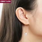 Rose Gold Imitation Pearl and Austrian Crystal Drop Earrings