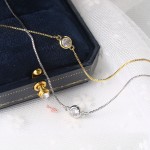 Simple Zircon Gold Color Anklet for Women Beach Jewelry