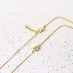 Simple Zircon Gold Color Anklet for Women Beach Jewelry