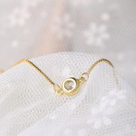 Simple Zircon Gold Color Anklet for Women Beach Jewelry