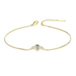 Simple Zircon Gold Color Anklet for Women Beach Jewelry
