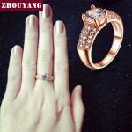 7mm 1.5ct AAA+ CZ Rose Gold Wedding Ring for Women