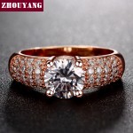 7mm 1.5ct AAA+ CZ Rose Gold Wedding Ring for Women