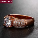 7mm 1.5ct AAA+ CZ Rose Gold Wedding Ring for Women