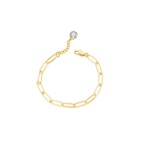 Simple Gold Stainless Steel Chain Bracelet for Women