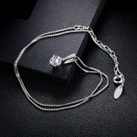 Classic Zircon Silver Pendant Choker Necklace with Austria Crystal