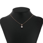 Classic Zircon Silver Pendant Choker Necklace with Austria Crystal