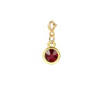 Round Cubic Zirconia Pendant Charm for DIY Jewelry Making