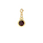 Round Cubic Zirconia Pendant Charm for DIY Jewelry Making