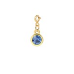Round Cubic Zirconia Pendant Charm for DIY Jewelry Making