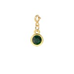 Round Cubic Zirconia Pendant Charm for DIY Jewelry Making