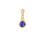 Round Cubic Zirconia Pendant Charm for DIY Jewelry Making