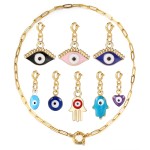 Stainless Steel Devil Eye Pendant Charm for DIY Jewelry
