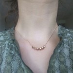 Rose Gold CZ Crystal Pendant Necklace for Women