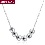 Rose Gold CZ Crystal Pendant Necklace for Women