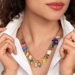 DIY Cartoon Charm Pendant Set for Jewelry Making - Gold Color Charms