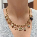 DIY Cartoon Charm Pendant Set for Jewelry Making - Gold Color Charms