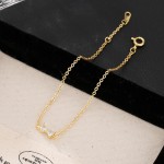Crystal Bowknot Charm Bracelet for Women Gold Heart Zircon Jewelry