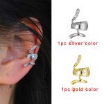 1pc Crystal Ear Cuff Wrap Stud No Piercing Clip Earrings For Women Female Trendy Zircon Ear Rings Conch Jewelry Bijoux Gift
