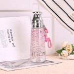 Leopard Print Bowknot Stars Water Bottle 500ml Dual-Use Transparent Cup