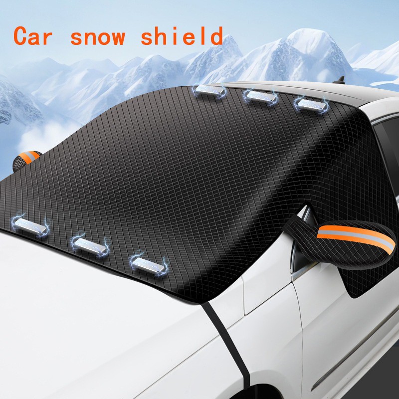 Magnetic Car Windshield Snow Cover for Winter Ice and Frost Protection