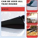 Magnetic Car Windshield Snow Cover for Winter Ice and Frost Protection