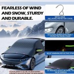 Magnetic Car Windshield Snow Cover for Winter Ice and Frost Protection