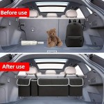Car Trunk Organizer with Adjustable Straps, Collapsible Waterproof Cargo Storage Bag,