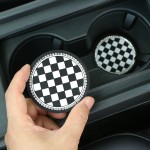 Diamond Camellia Car Cup Holder Pad Non-Slip Interior Mat