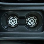 Diamond Camellia Car Cup Holder Pad Non-Slip Interior Mat
