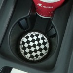 Diamond Camellia Car Cup Holder Pad Non-Slip Interior Mat