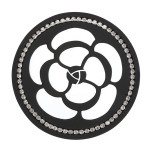 Diamond Camellia Car Cup Holder Pad Non-Slip Interior Mat