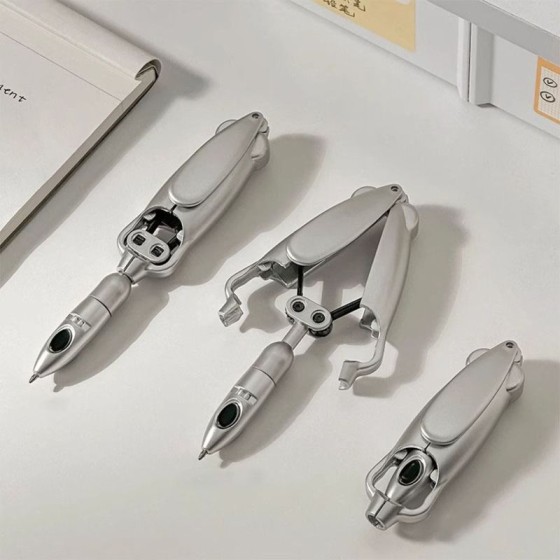 Squid Shaped Transforming Ballpoint Pen 0.5mm Black Ink Novelty Stationery