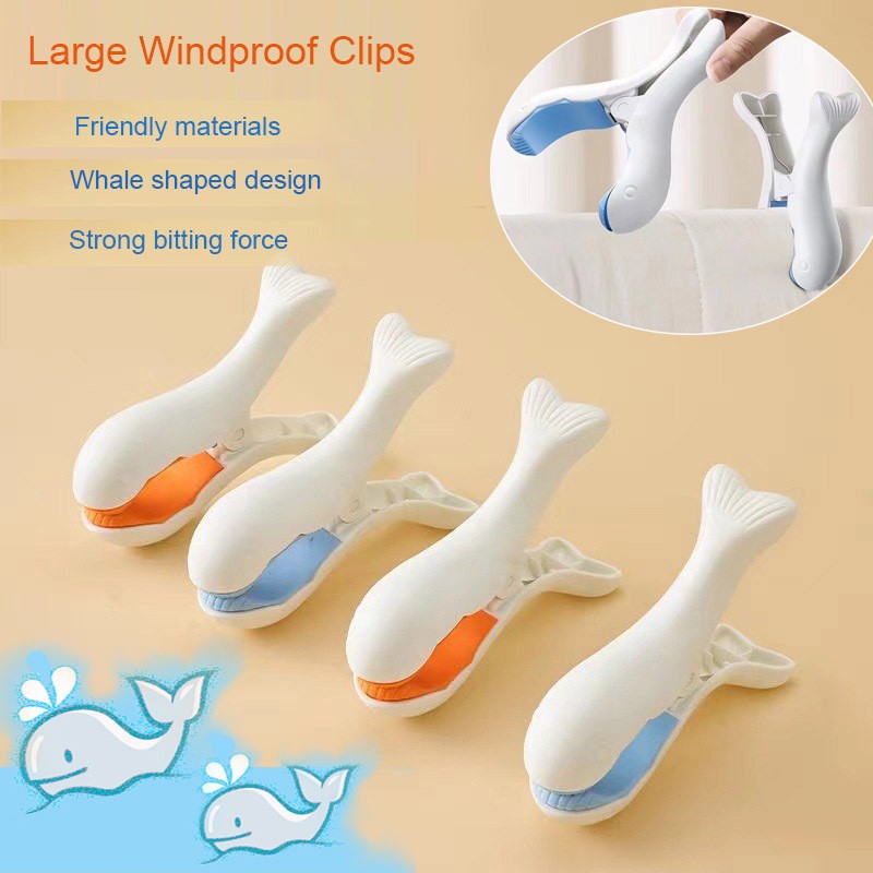 Large Windproof Plastic Clips for Beach Towels, Blankets and Laundry