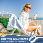 Large Windproof Plastic Clips for Beach Towels, Blankets and Laundry
